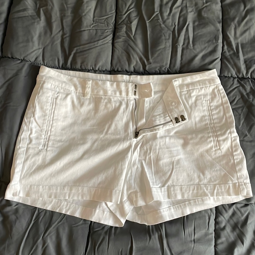 White twill shorts, size 14
